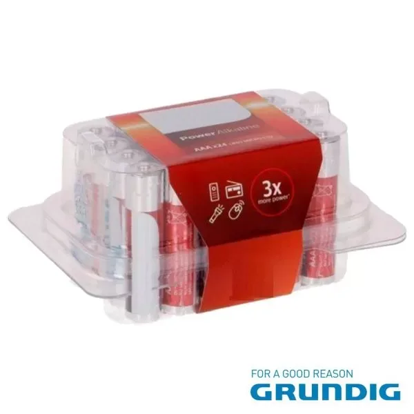 Pilha Alcalina - LR03 / AAA 1.5V - 24x Blister - GRUNDIG
