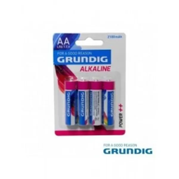 Pilha Alcalina – LR06 / AA 1.5V – 4x Blister – GRUNDIG