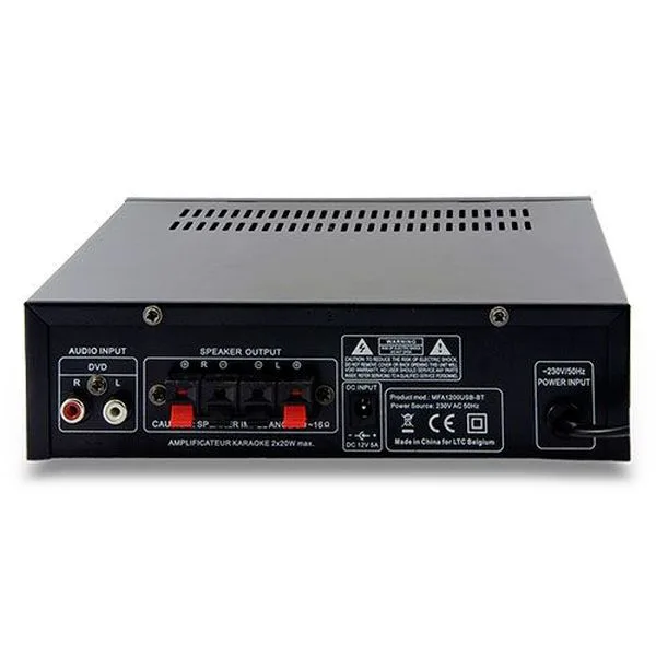 Amplificador Áudio KARAOKE 2x 50W - USB / SD / BLUETOOTH - LTC - Image 2