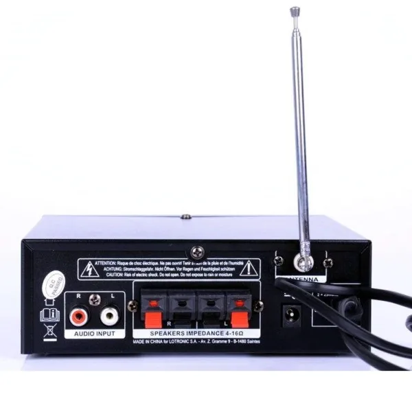 Amplificador Áudio KARAOKE 2x 25W - USB / SD / FM / BLUETOOTH - PARTY SOUND - Image 2