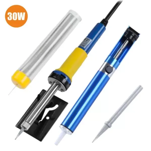 Kit Ferro de Soldar - Suporte / Bomba Dessoldadora / Solda / 30W - PROPREMIUM