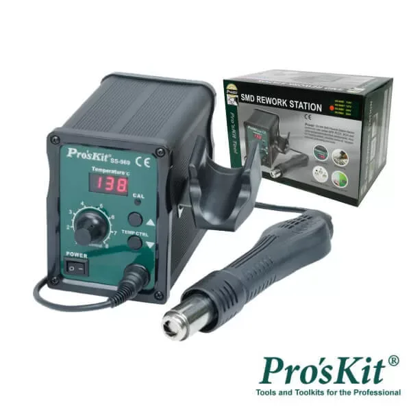 Estação de Ar Quente - Soldar / Dessoldar / Ajustável / 700W - PROSKIT