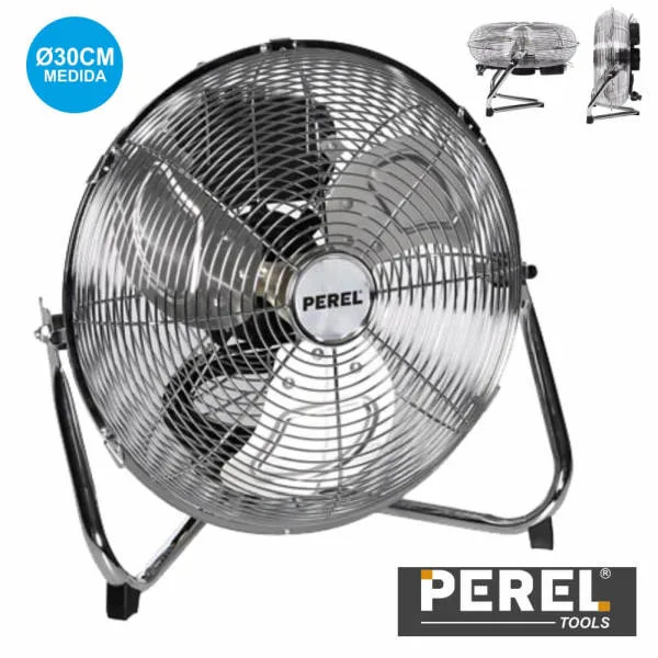 Ventoinha de Chão - 3 Níveis / Ø30CM / Metálica / 55W - PEREL
