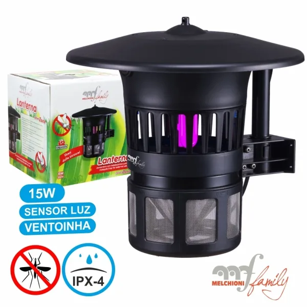Mosquiteiro Eléctrico Exterior - Ventoinha Interna / IPX4 / 15W - MFAMILY