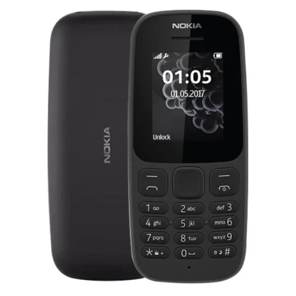 Telemóvel NOKIA 105 (2017) - Visor QVGA 1.8" / Clássico / Dual SIM - NOKIA