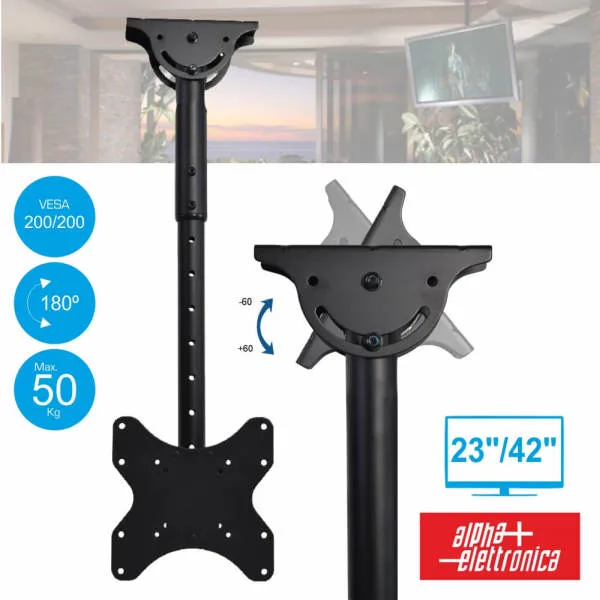 Suporte LCD-LED - 23" a 42" / 50KG / VESA até 200x200 - ALPHA