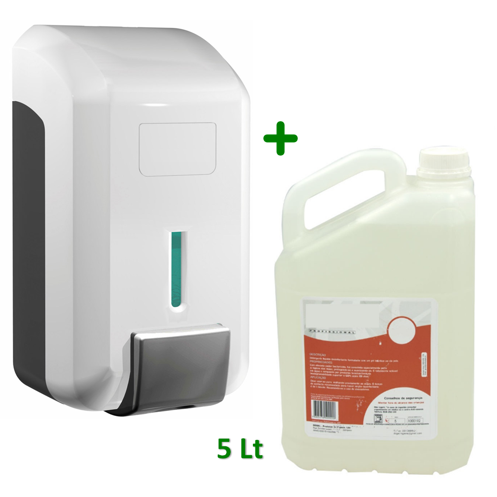 KIT Doseador de Gel JVD + Sabonete Higienizante Liquido / 5LT – PROPREMIUM