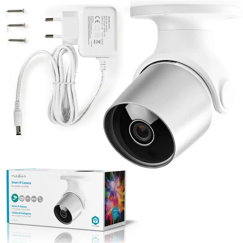 Câmara Vigilância - WIFI / IP RJ45 / IP65 / FULL HD 1080P - NEDIS