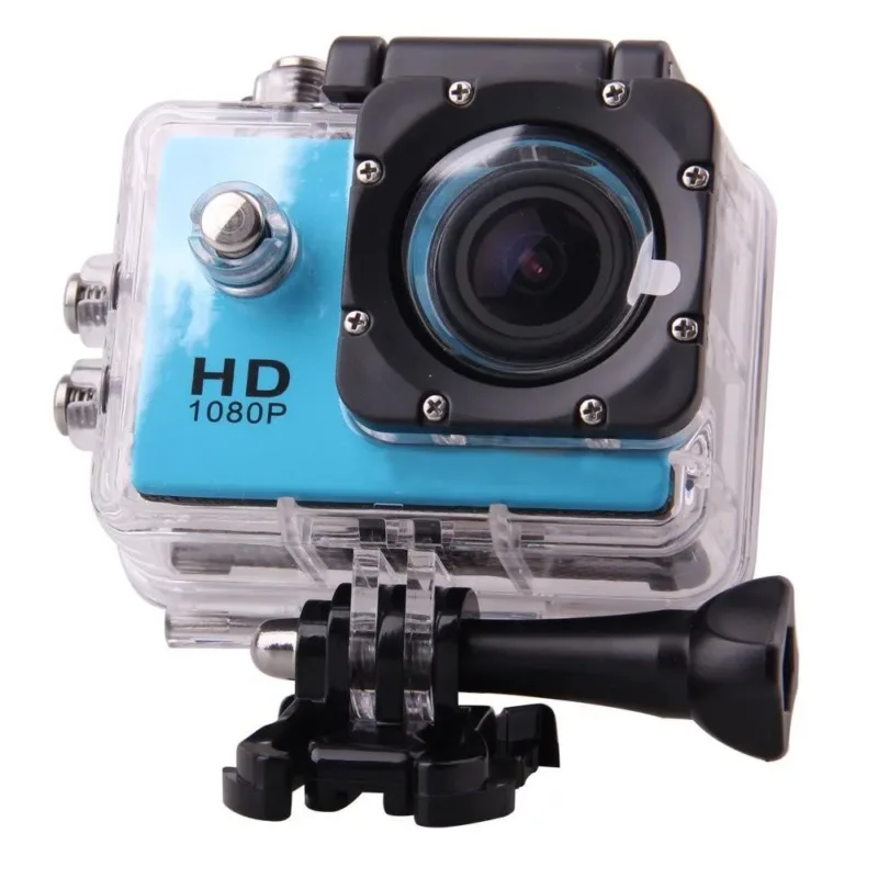 Câmara Acção Aventura - Full HD 1080P / 5MP / LCD 2" / Azul - PROPREMIUM