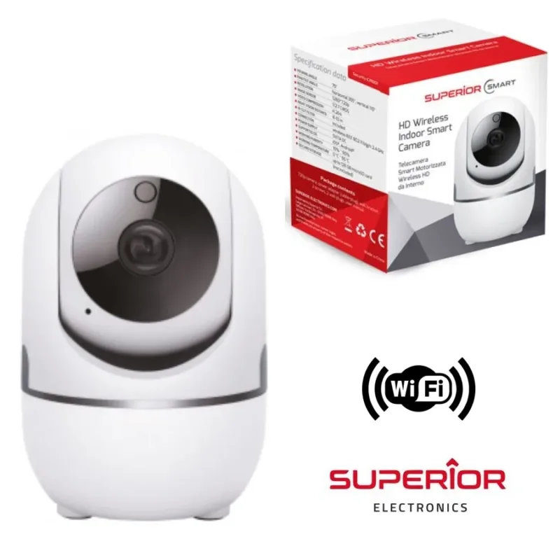 Câmara Vigilância - WIFI / MIC / Rotativa / 720P - SUPERIOR