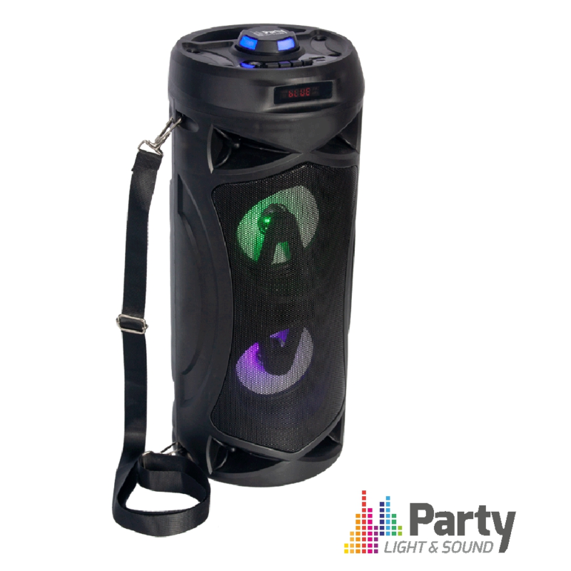 Coluna Amplificada Portátil 2x4" 100W - Bluetooth - PARTY