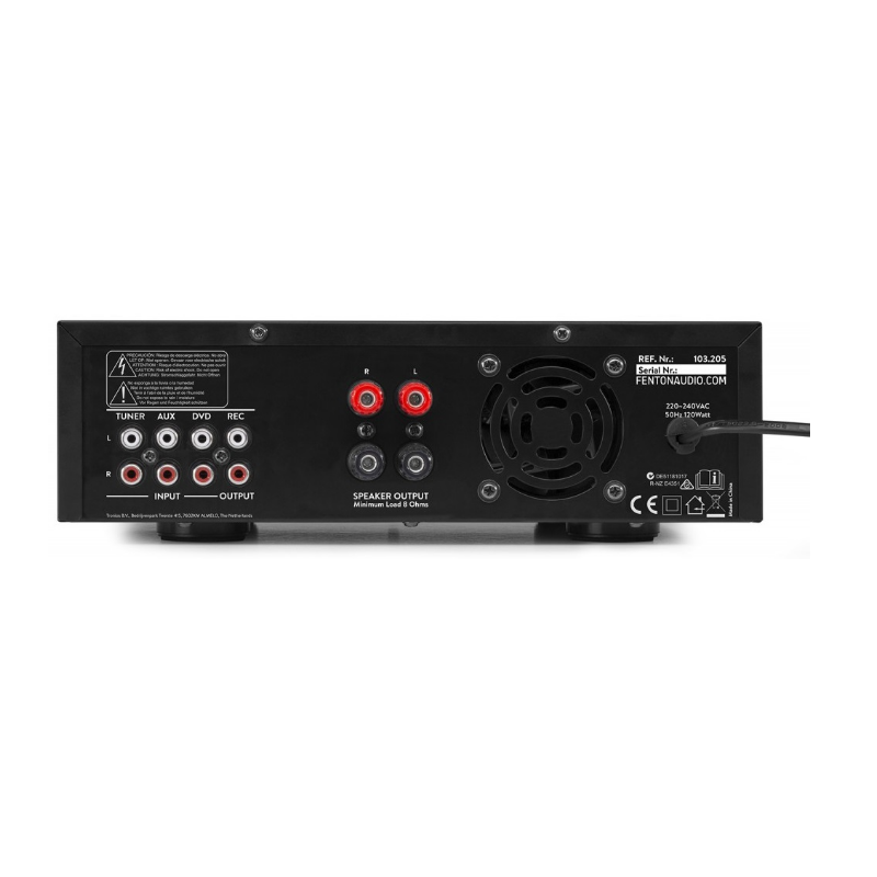 Amplificador Áudio KARAOKE 2x 60W - USB / BLUETOOTH - FENTON - Image 2