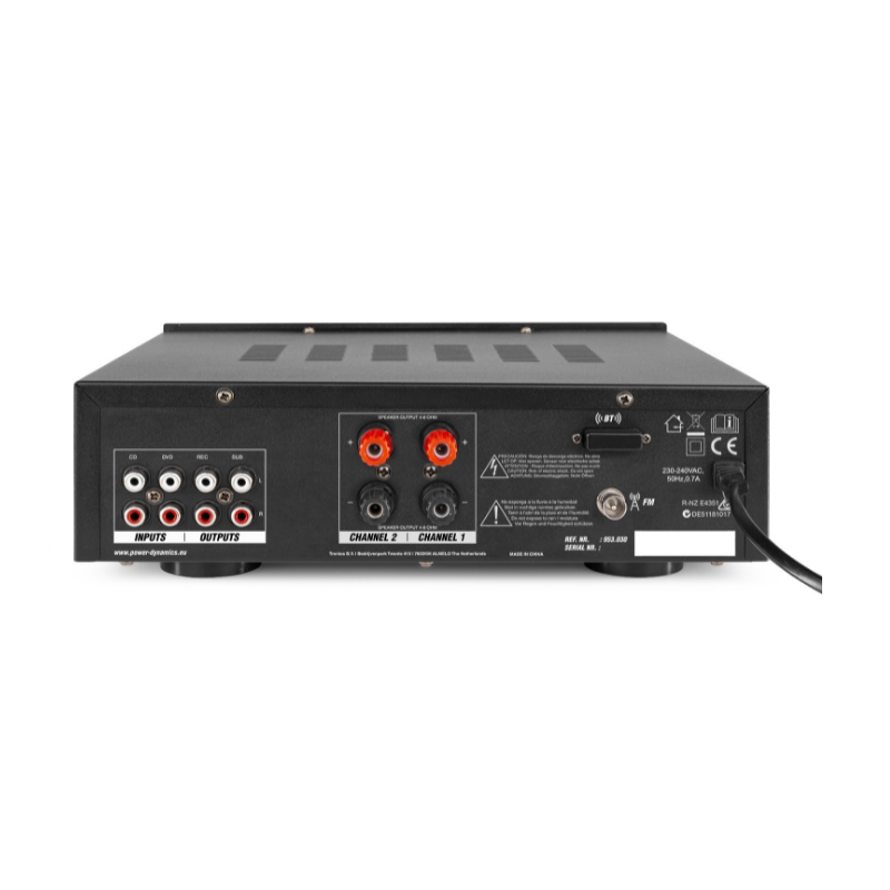 Amplificador Áudio KARAOKE 2x 100W - USB / SD / FM / BLUETOOTH - POWER DYNAMICS - Image 3