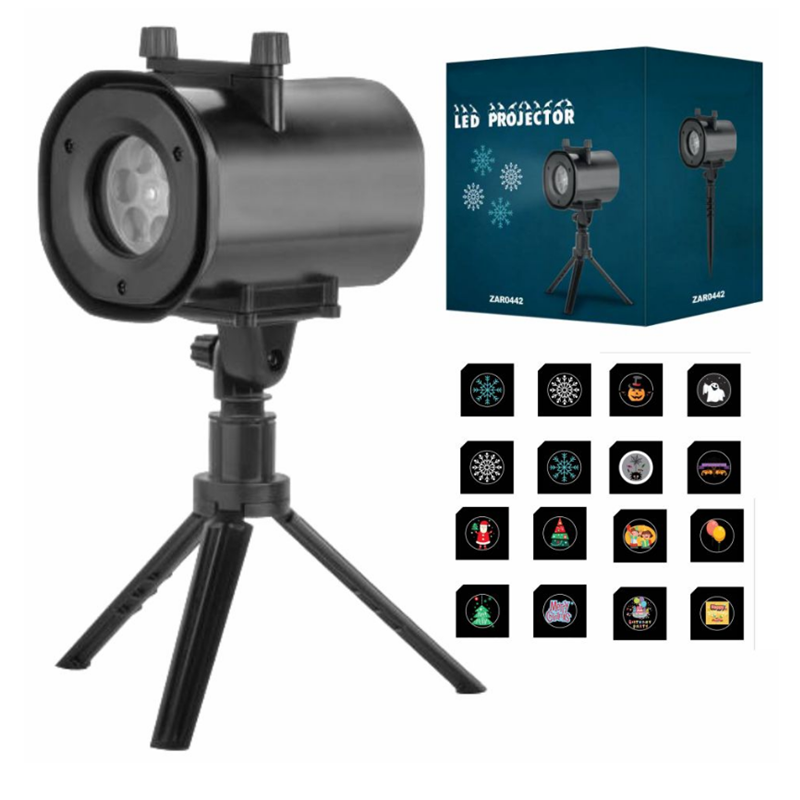 Projetor LED Exterior 4x3W 230V - 4 Slides - IP44 - PROPREMIUM