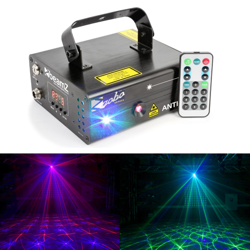 Projetor Laser - RGB / Comando / Mic - BEAMZ