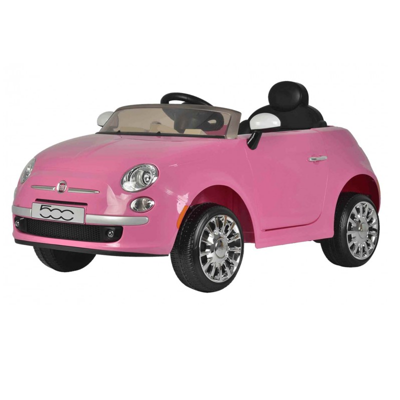 Carro Eléctrico Crianças - Fiat 500 / 12V / Rosa - ATAA