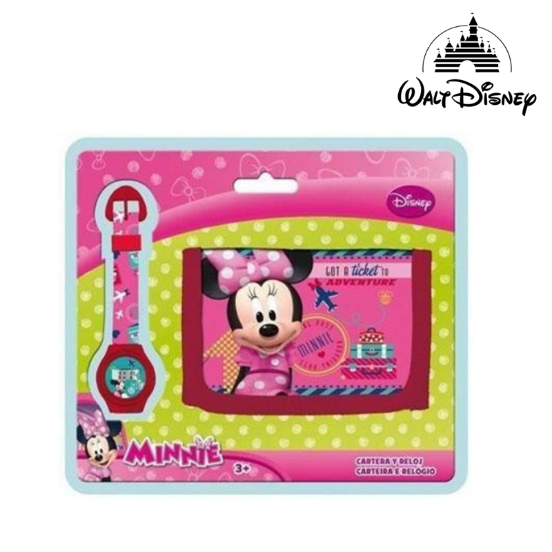 Conjunto Carteira / Relógio Digital - MINNIE