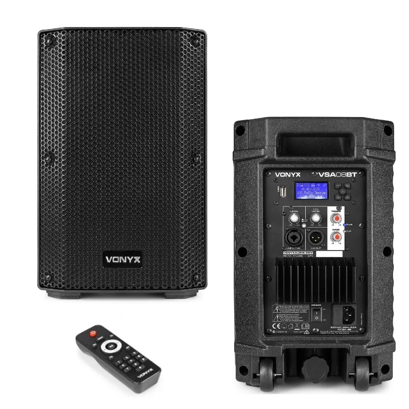 Coluna Amplificada 8" 250W - BT / USB / Comando - VONYX