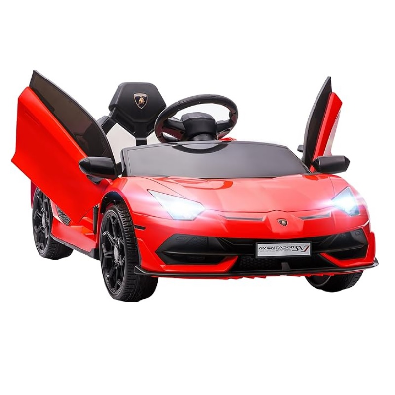Carro Elétrico Crianças - Lamborghini Aventador / Vermelho - PROPREMIUM