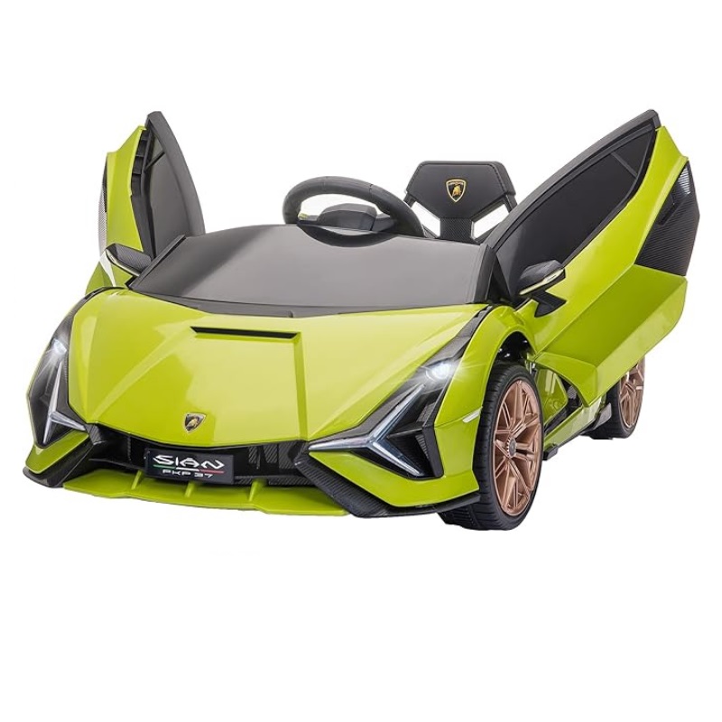 Carro Elétrico Crianças - Lamborghini Sian / Verde - PROPREMIUM