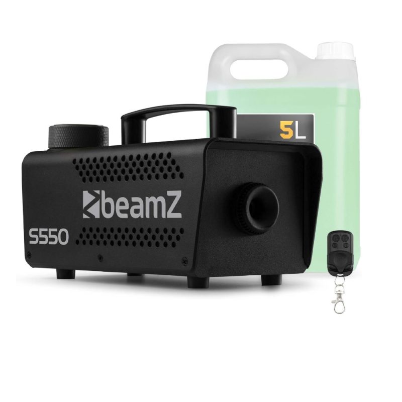 Máquina de Fumo 550W - Comando + 5 LT Liquido - BEAMZ