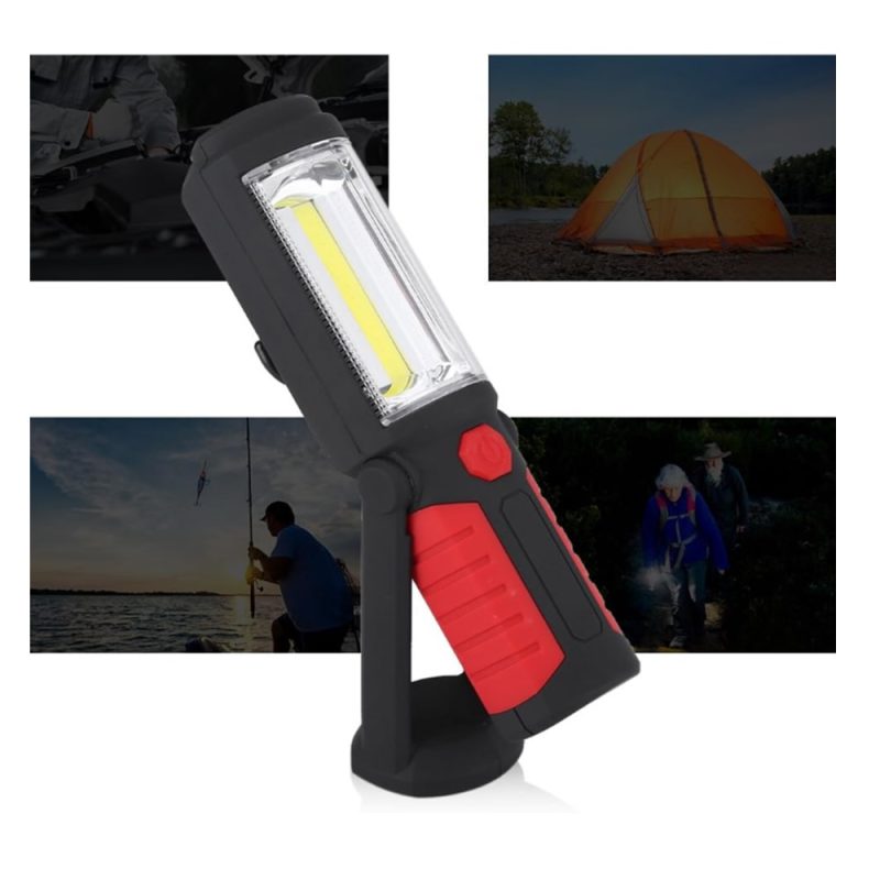 Lanterna de Trabalho Magnética - LED COB 3W / 120LM / Pilhas - PROPREMIUM