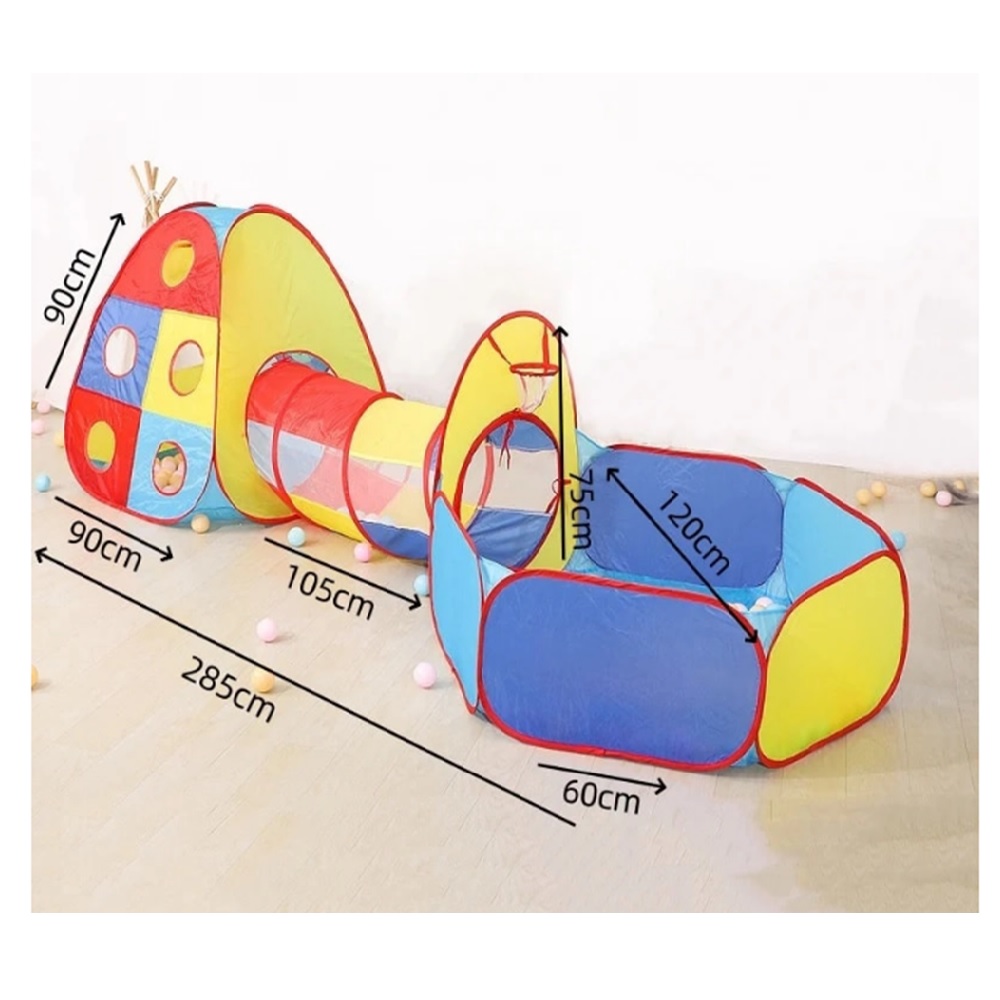 Tenda Infantil com Túnel / Piscina / 3 em 1 - PROPREMIUM - Image 2